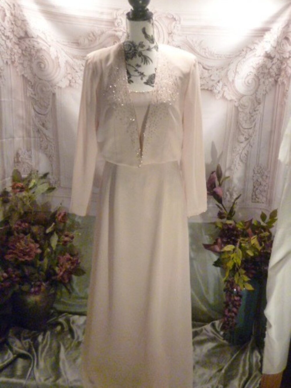 After Dark peach formal with jacket